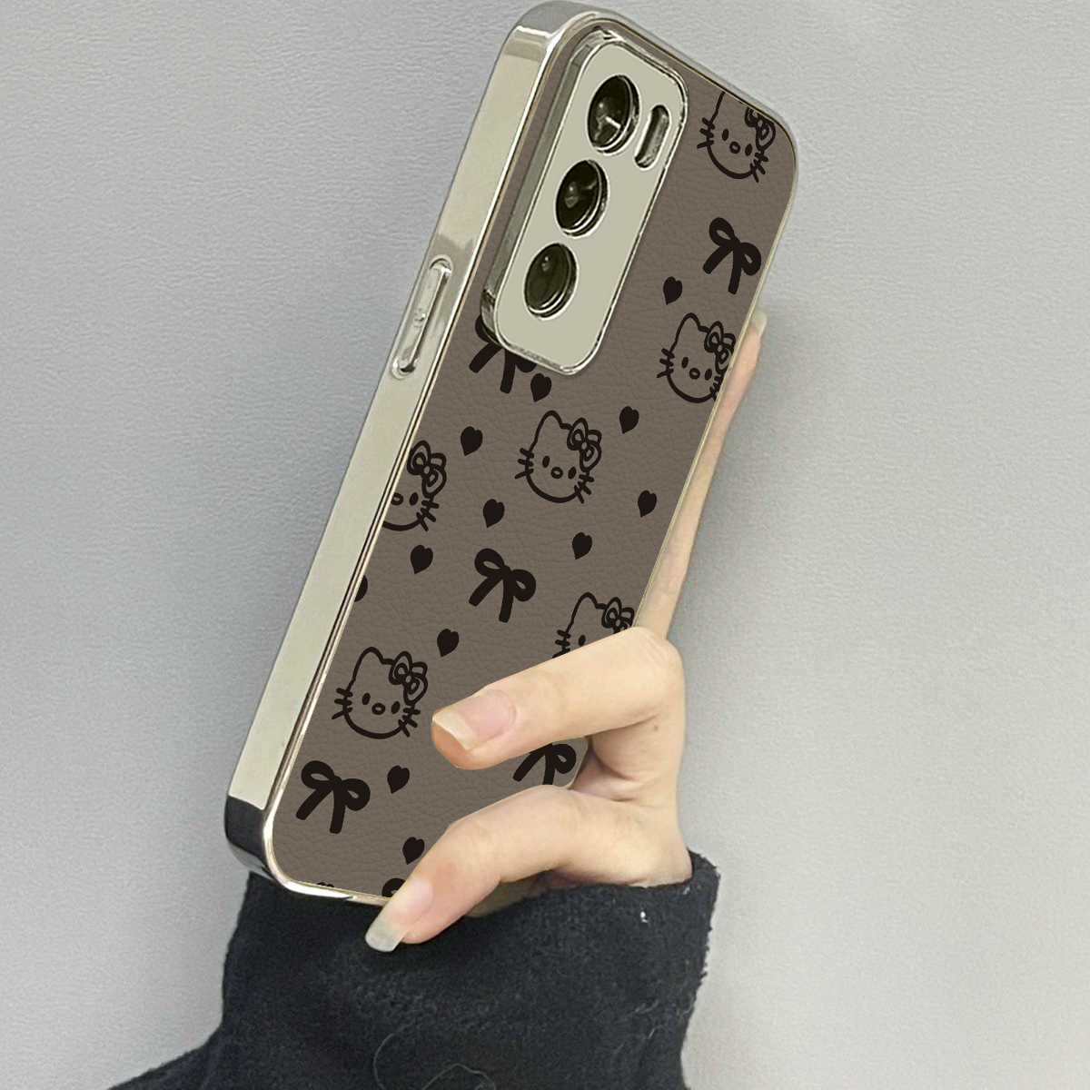 opporeno12手机壳皮质新款
