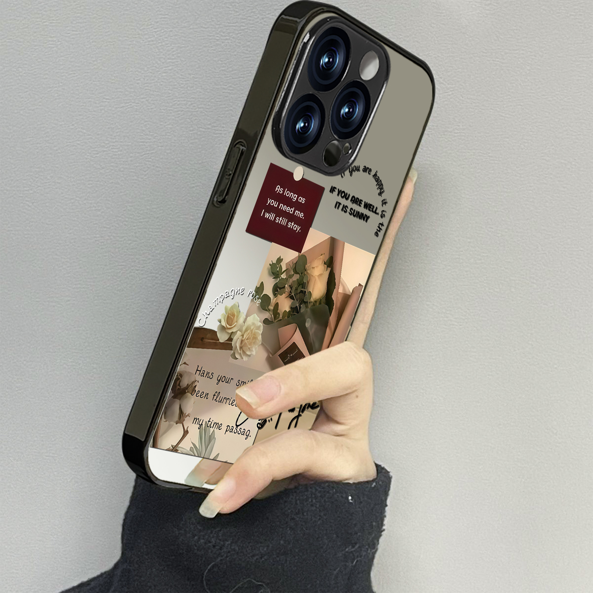 玫瑰花束适用苹果16promax手机壳iPhone15pro新款14防摔13镜面12男11xsmax女款iphonexr情侣3se2套x78plus