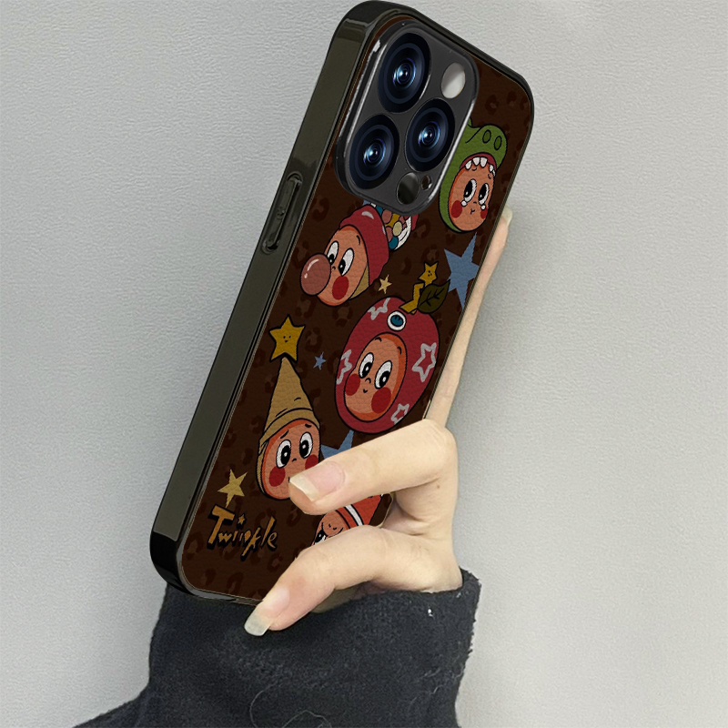 帽子小人适用苹果16promax手机壳iPhone17pro新款15防摔14皮质13男12xsmax女款11iphonexr情侣3se2套x78plus