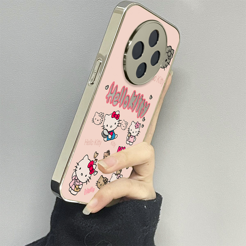 哈喽KT猫适用oppoa5pro手机壳a3a2新款a1a55a56a57a58a72a93防摔a53s男一加ace5女款2v13情侣oneplus12套11