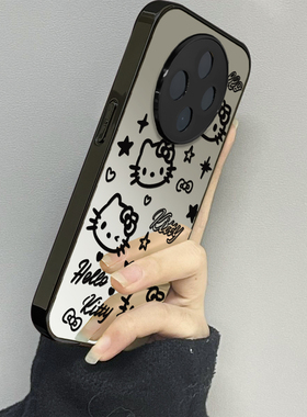 黑色kt猫适用oppoa5pro手机壳a3a2新款a1a55a56a57a58a72a93防摔a53s男一加ace5女款2v13情侣oneplus12套11