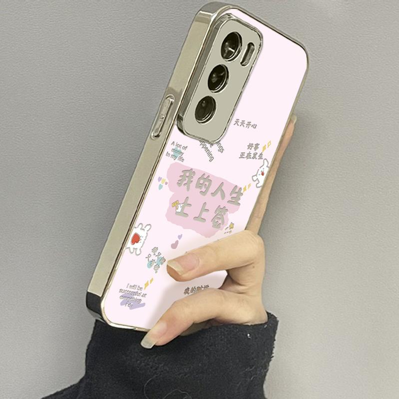 opporeno12镜面个性手机壳