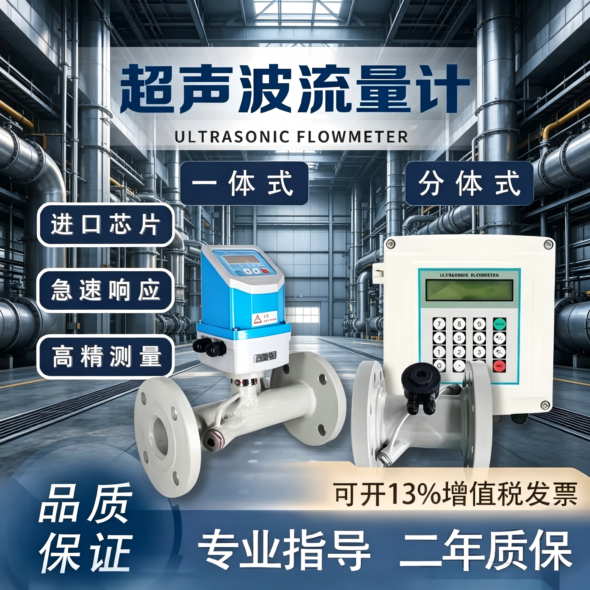 壁挂式超声波流量计外夹式