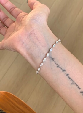 爆闪镶钻马眼手链出片显白手饰女