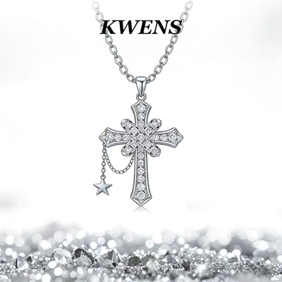 KWENS繁星环绕鸢尾花项链女款