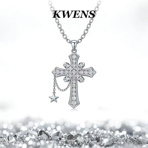KWENS繁星环绕鸢尾花项链女款