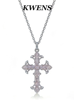 原创自由的秘密鸢尾花项链女款复古小众法式轻奢百搭高级感锁骨链