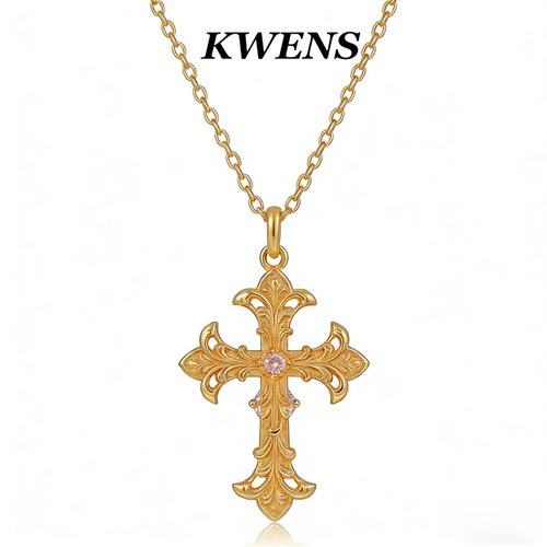 KWENS自由的秘密鸢尾花项链女