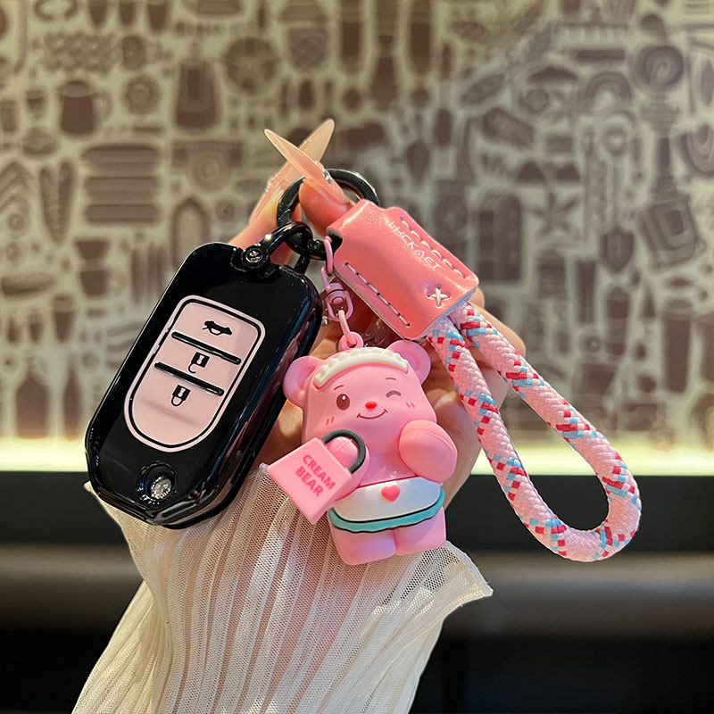 适用于老本田九代半雅阁折叠钥匙套9.5代思域CRV 缤智XRV金属壳扣