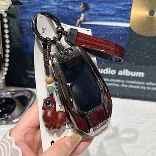 适用宝马液晶屏车钥匙套5系6系gt7系X3X5X7钥匙扣高档金属保护壳