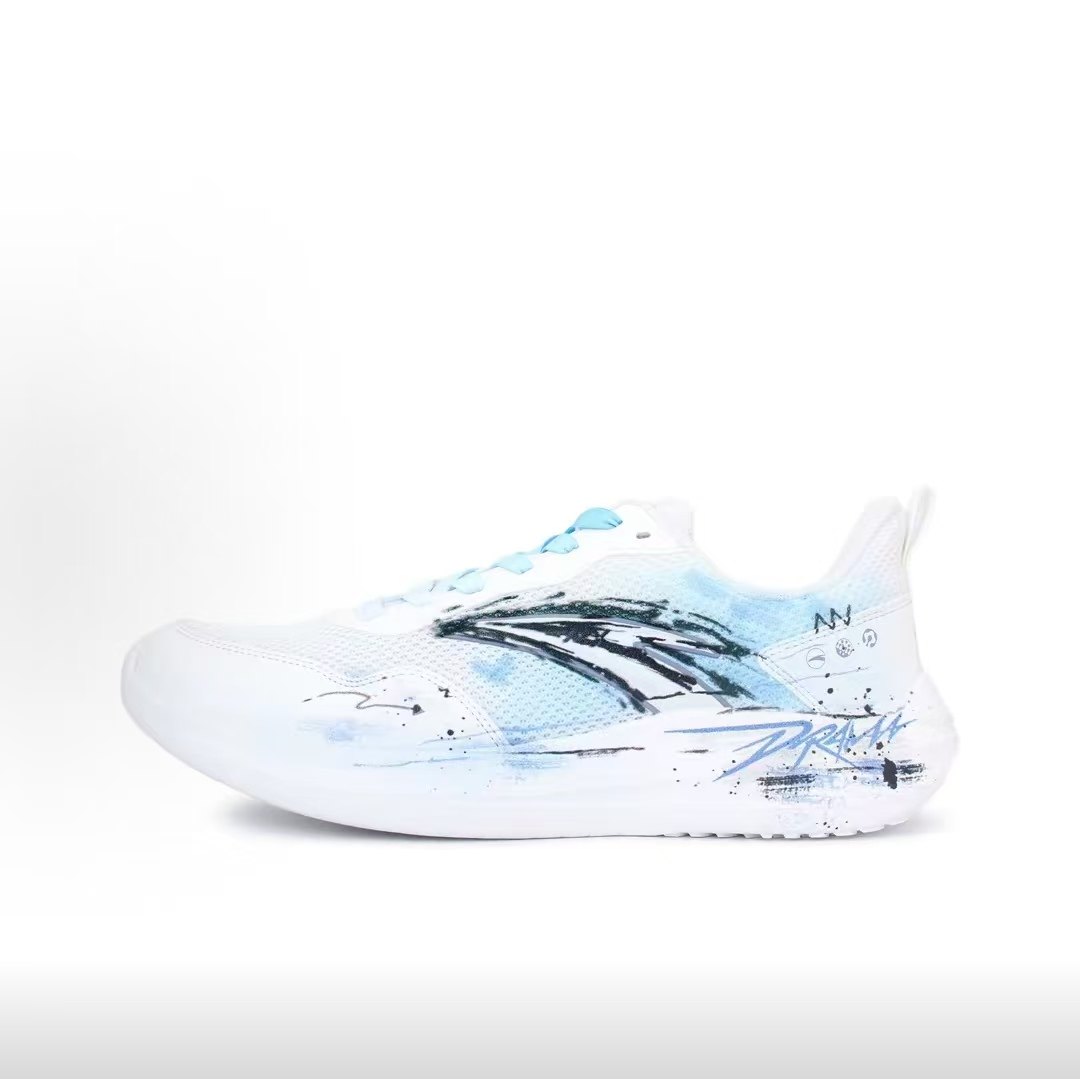 【定制球鞋】Anta安踏晴空手绘风晕染潮流舒适减震耐磨通勤跑鞋,运动鞋new,跑步鞋,淘宝优惠券,粉丝福利购,淘宝优惠卷