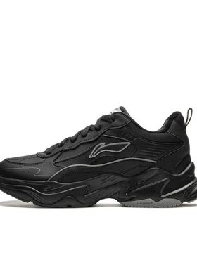 李宁LN DEFENDER丨休闲鞋男鞋冬季新款保暖棉鞋黑色加绒运动鞋子