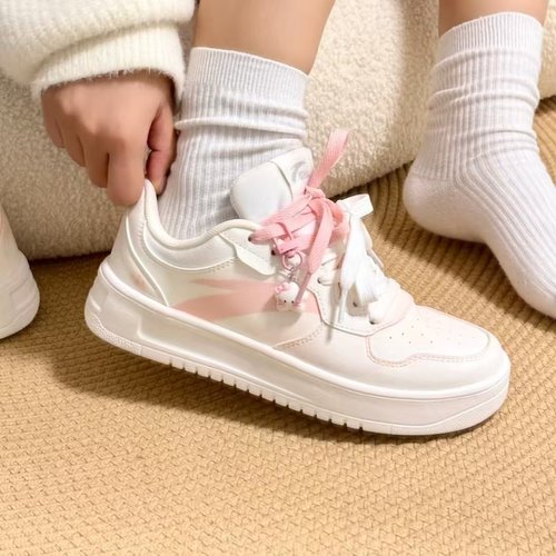 【定制球鞋】安踏轻松板鞋 腮红猫爪 简约百搭校园风可爱低帮女鞋