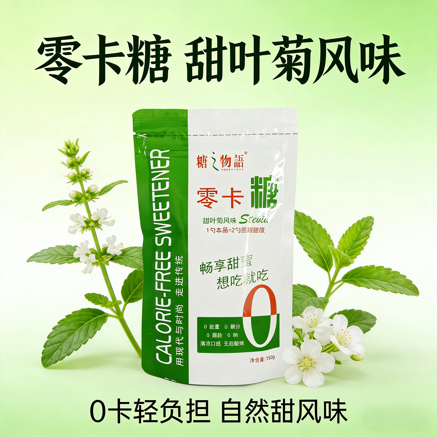糖之物语零卡糖条咖啡奶茶伴侣赤藓糖醇代糖包独立包装0脂0卡袋装