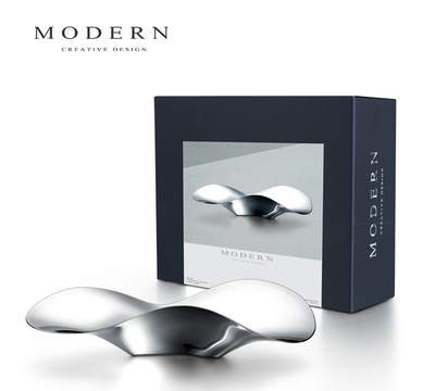 摩登MODERN轻奢北欧不锈钢粮果盆水果盘家用干果盘家客厅茶几创意