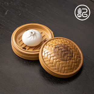 蒸蒸日上 蒸笼茶漏泡茶神器茶叶过滤网陶瓷茶隔茶滤茶具配件