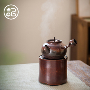 日式 记今朝 静音 手拉砂铫陶壶 复古 电陶炉煮茶炉煮茶器套装