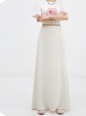 超长版a字西装半身裙女高个子175纯色百搭高级感大摆伞裙加长显瘦