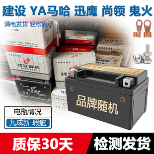 YTX7A-BS摩托车干电瓶125迅鹰鬼火悦星豪迈助力踏板车12V7A蓄电池