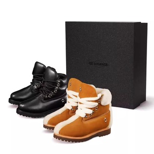 LE LOSANGE 莫西干百搭联名厚底增高踢不烂大黄靴马丁靴真皮短靴