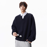 条纹假两件卫衣ZWY110P50，男装卫衣，星座1308