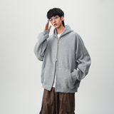 25春装新款410G重磅金属双拉链设计师款开衫1308KS8802特P60，男装卫衣，星座1308