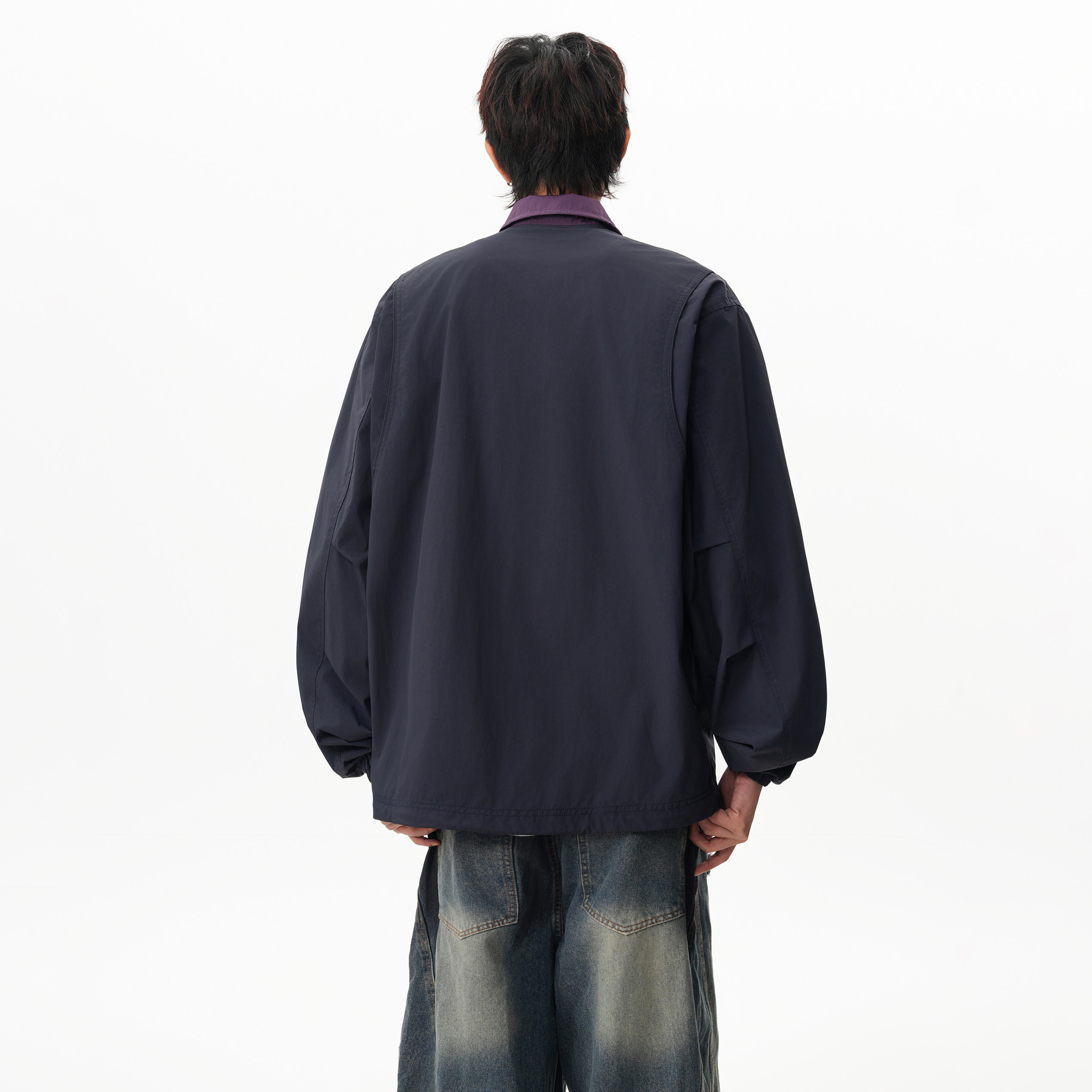 25秋新款工装美式复古夹克宽松翻领外套ZJK684P75,男装夹克,星座1308
