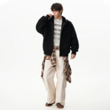 25秋新款纯色连帽重磅卫衣中性休闲外套KS8802P55，女装短外套，星座1308