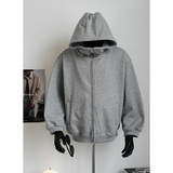 420G重磅立领连帽廓形短款开衫KS8804常规特P65加绒75，男装卫衣，星座1308