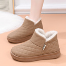 2025年新款雪地靴女皮面防水冬季厚羊绒保暖防滑棉靴子妈妈短筒靴