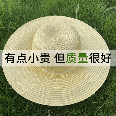 草帽大号农民用优质麦秆编