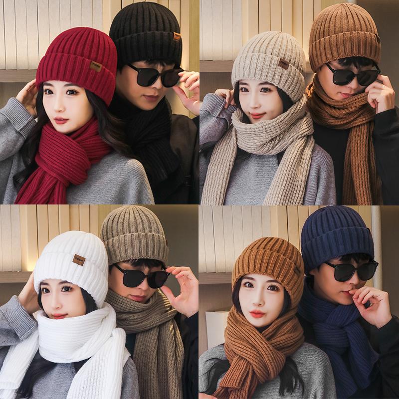 帽子围巾两件套女2025新款