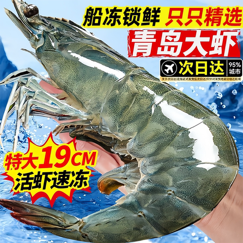 新鲜青岛大虾鲜活速冻特大号