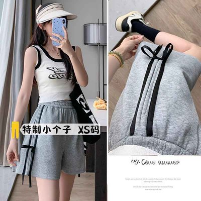 设计绑带蝴蝶结甜美休闲运动短裤