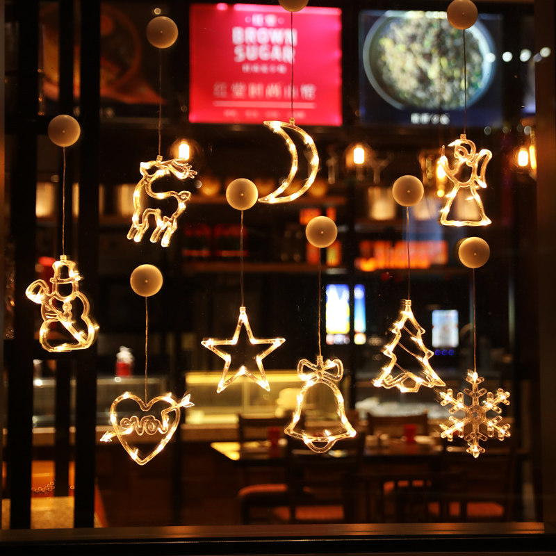 led闪烁酒吧餐厅玻璃橱窗彩灯