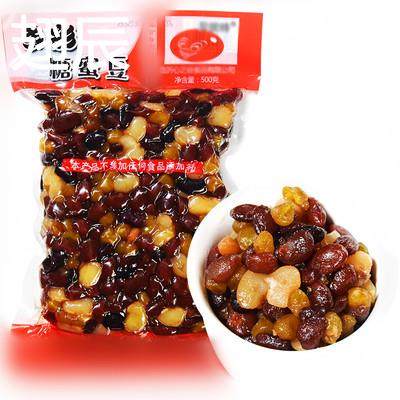 多彩蜜蜜豆红小豆即食免煮500g糖纳蜜豆珍珠奶茶甜品面包烘焙原料
