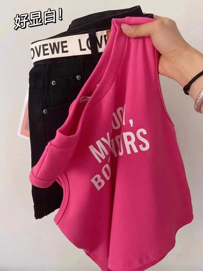 白色吊带背心女2023夏季新