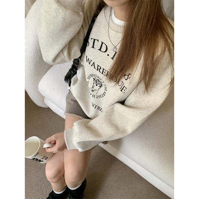 秋季2024年新款爆款宽松加绒女士