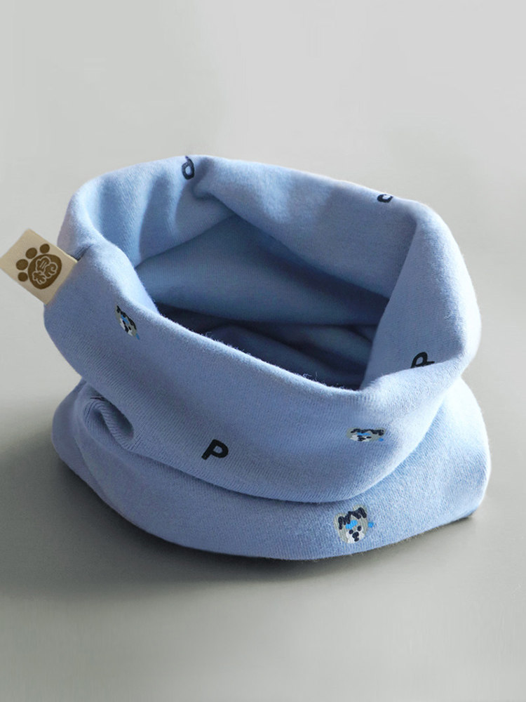 어린이 스카프 남자 가을 겨울  ??순면 여자 풀오버 스카프  겨울 방풍 귀 보호 따뜻한 아이 목 커버