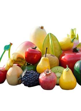 大型仿真水果蔬菜雕塑玻璃钢园林草坪造景观模型装饰苹果南瓜摆件