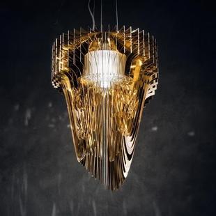 售楼部酒店会所大堂客厅工程吊灯北欧ins风格 现代简约创意餐厅灯