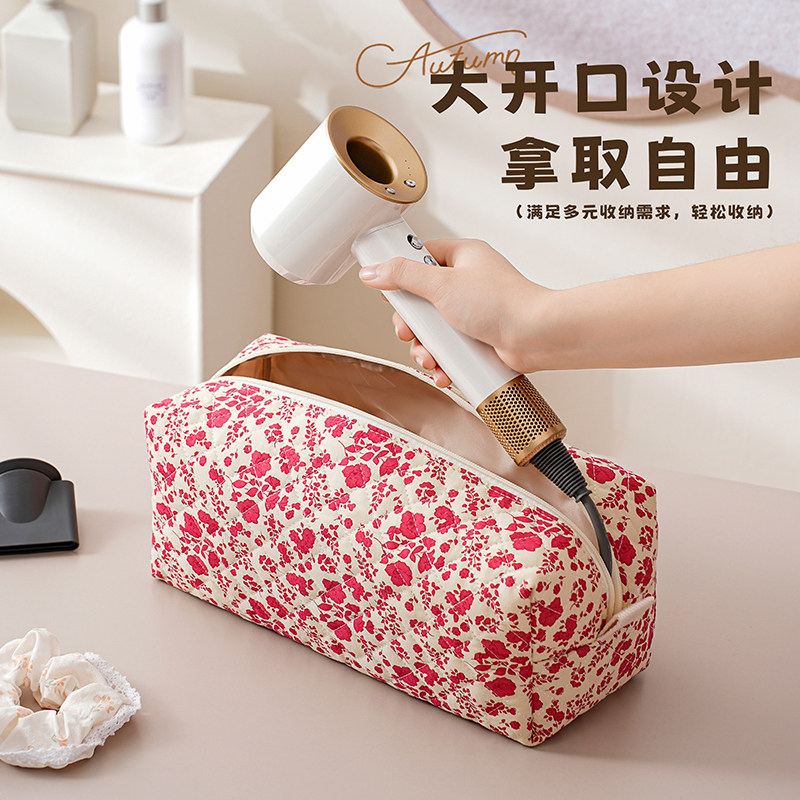 电吹风机收纳包大容量旅行便携式卷发棒夹板收纳袋美发配件工具包
