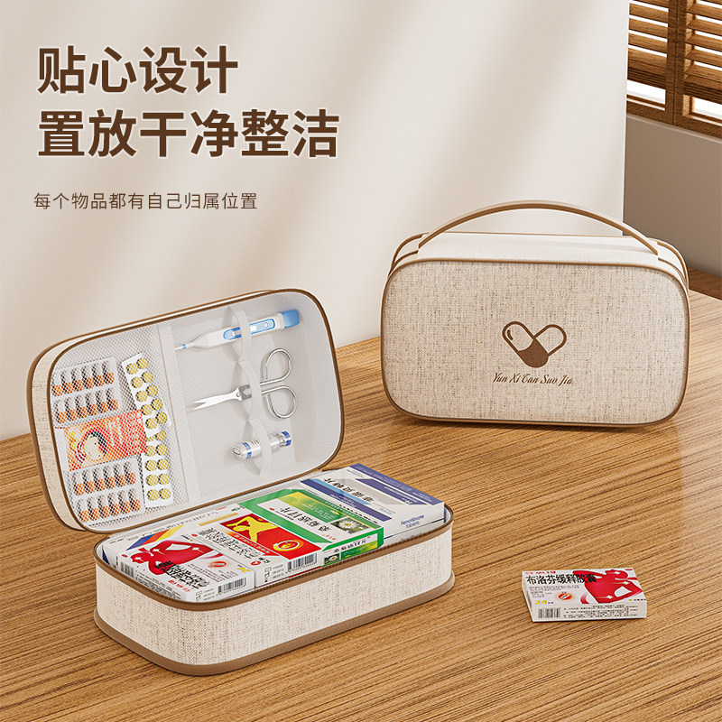 医药包便携式家用常备药收纳包大容量药品袋子外出旅行药品急救包