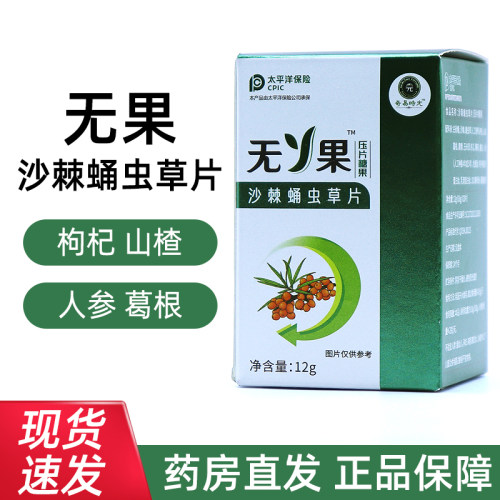奇易时光无丫果沙棘蛹虫草片