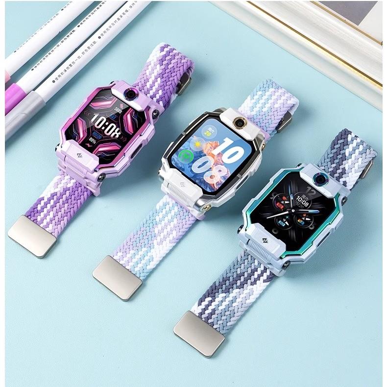 适用小天才W2028AC儿童电话手表Q1A表带D2磁吸铁Y8编织Q2A腕带D2A