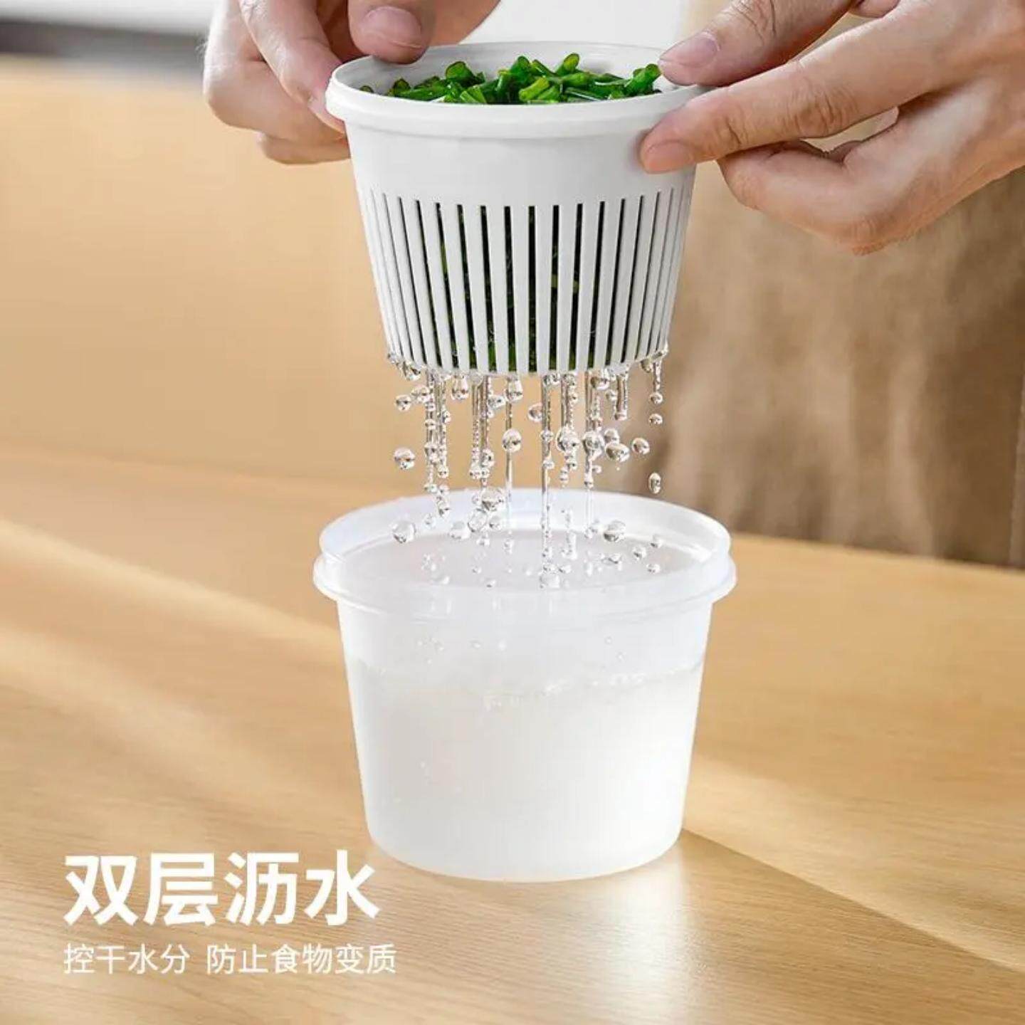 姜蒜花收纳盒2葱无个装装4个冷/冻冰箱保鲜盒葱花分装盒HP