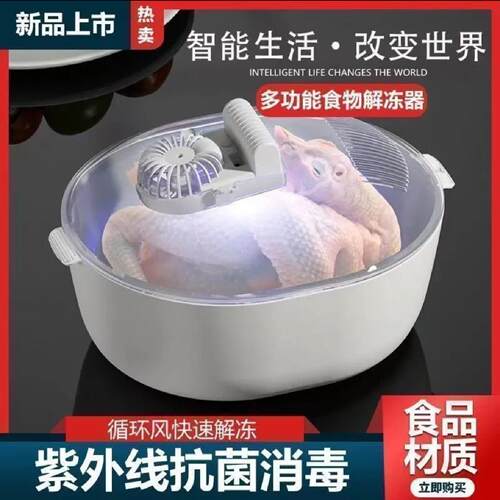 德国进口多功能食物解冻器昙巧家用保鲜解冻盘厨房肉类快速解冻机