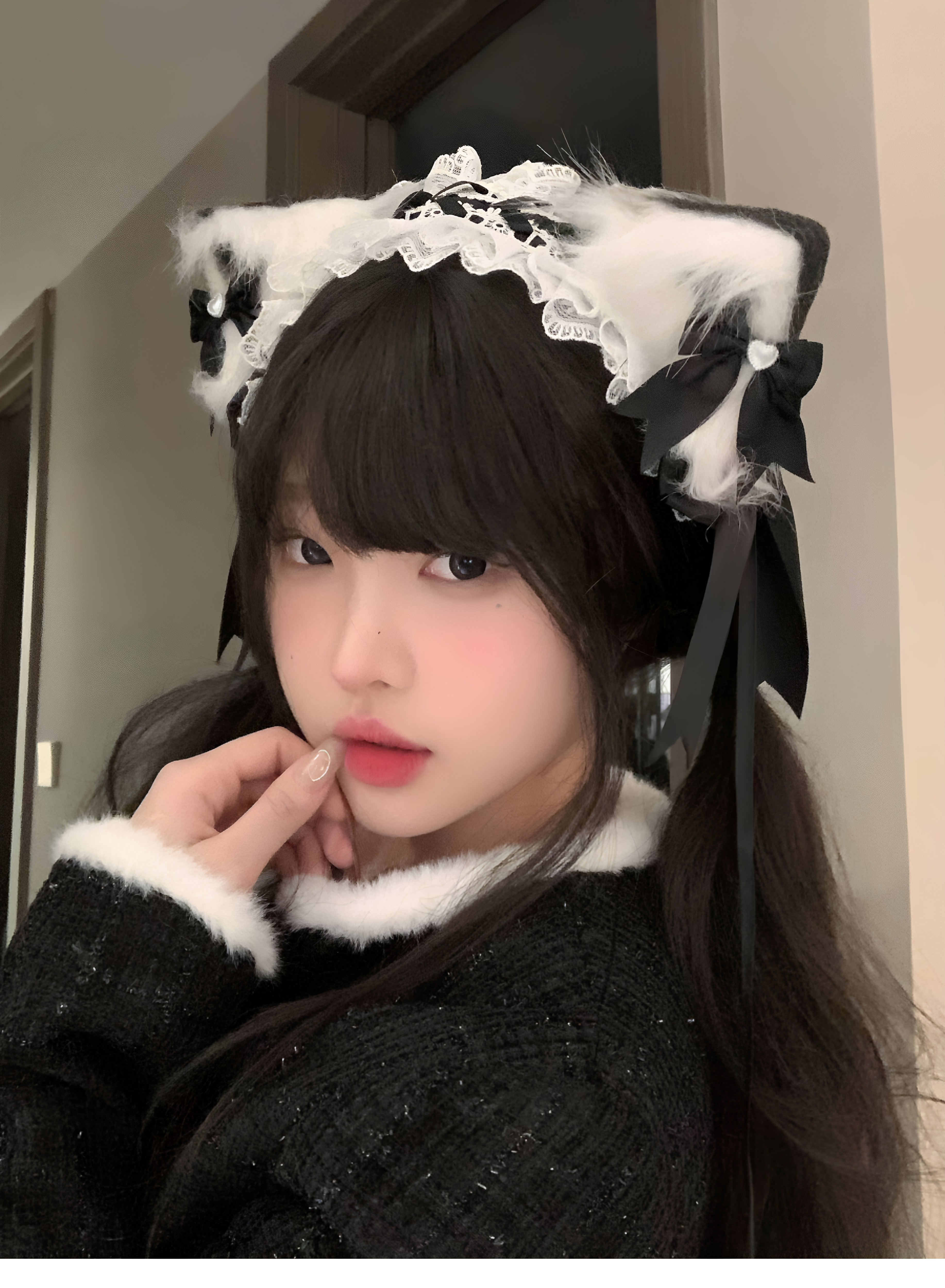 罗莉塔cos猫耳朵发箍lolita猫娘兽耳发带KC头饰发夹女仆发饰品