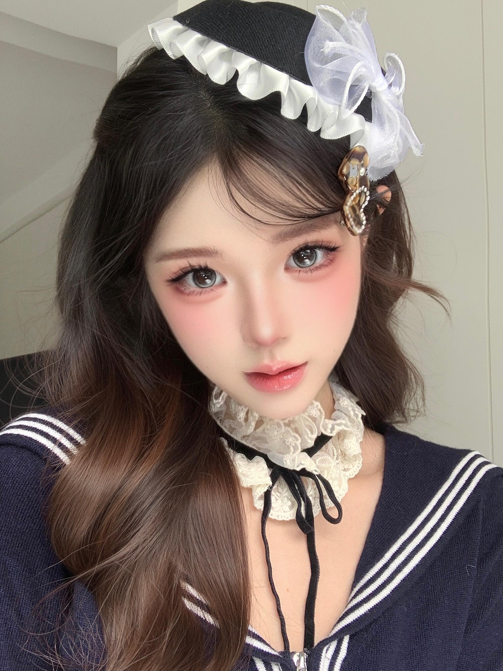 蝴蝶结蕾丝花边lolita礼帽头饰甜美可爱学院风帽子洛丽塔发夹发卡
