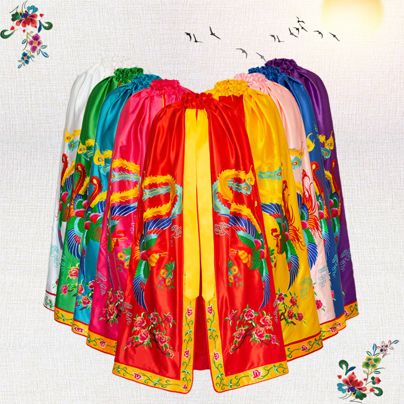 神像凤凰披风佛堂还愿仙家泰山奶奶娘娘老母菩萨佛衣斗篷披肩佛袍